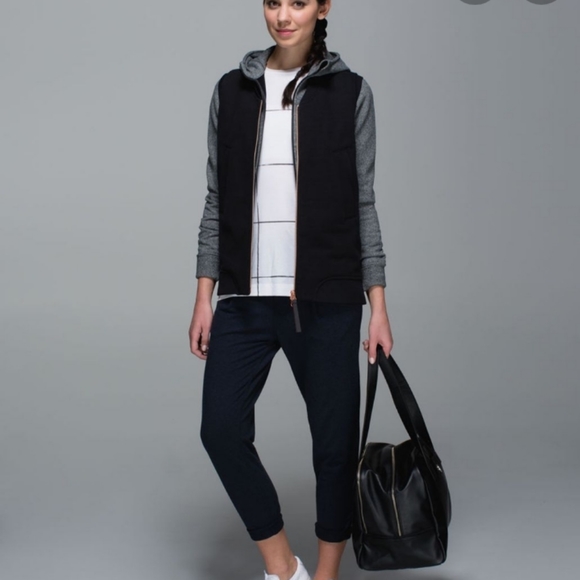 lululemon athletica Jackets & Blazers - Lululemon Departure Vest Black Rose Gold    New with tags sz.6